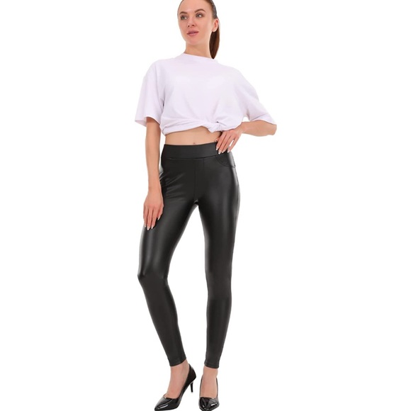 Nik Faux Leather HW Legging main image 1